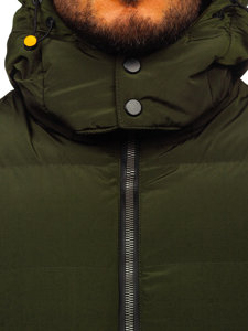 Bolf Herren Gepolsterte Winterjacke Grün  6906