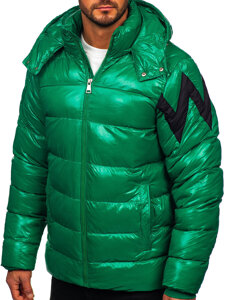 Bolf Herren Gepolsterte Winterjacke Grün  9981