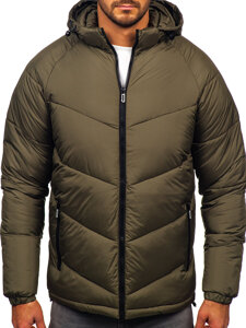 Bolf Herren Gepolsterte Winterjacke Khaki  31M5036