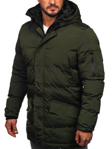 Bolf Herren Gepolsterte Winterjacke Parka Khaki  5M790