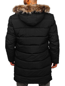 Bolf Herren Gepolsterte Winterjacke Parka Schwarz  25M9803