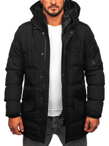 Bolf Herren Gepolsterte Winterjacke Parka Schwarz  5M790