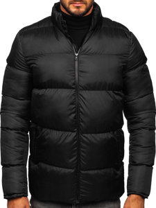 Bolf Herren Gepolsterte Winterjacke Schwarz  0025