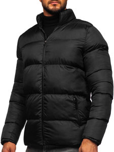 Bolf Herren Gepolsterte Winterjacke Schwarz  0025