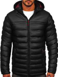 Bolf Herren Gepolsterte Winterjacke Schwarz  22M326