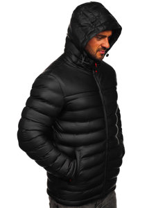 Bolf Herren Gepolsterte Winterjacke Schwarz  22M326