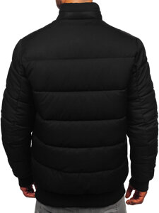 Bolf Herren Gepolsterte Winterjacke Schwarz  22M336