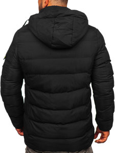 Bolf Herren Gepolsterte Winterjacke Schwarz  22M56