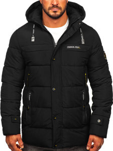 Bolf Herren Gepolsterte Winterjacke Schwarz  22M58