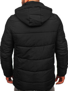 Bolf Herren Gepolsterte Winterjacke Schwarz  22M60