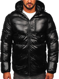 Bolf Herren Gepolsterte Winterjacke Schwarz 27M8105