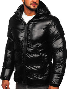 Bolf Herren Gepolsterte Winterjacke Schwarz 27M8105