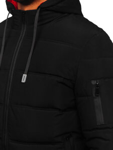 Bolf Herren Gepolsterte Winterjacke Schwarz 31M5003