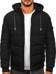 Bolf Herren Gepolsterte Winterjacke Schwarz  31M5006