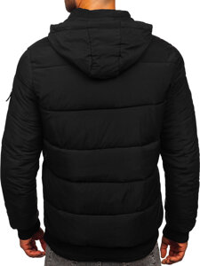 Bolf Herren Gepolsterte Winterjacke Schwarz  31M5006