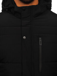 Bolf Herren Gepolsterte Winterjacke Schwarz 31M5013