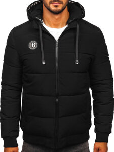 Bolf Herren Gepolsterte Winterjacke Schwarz  31M5026