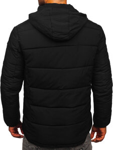 Bolf Herren Gepolsterte Winterjacke Schwarz 31M5027