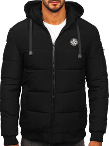 Bolf Herren Gepolsterte Winterjacke Schwarz  31M5028