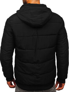 Bolf Herren Gepolsterte Winterjacke Schwarz  31M5028