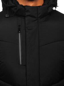 Bolf Herren Gepolsterte Winterjacke Schwarz 31M5033