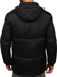 Bolf Herren Gepolsterte Winterjacke Schwarz 31M5033