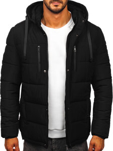 Bolf Herren Gepolsterte Winterjacke Schwarz  31M5052