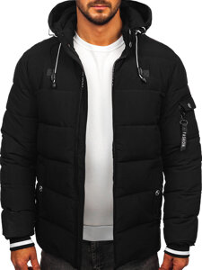 Bolf Herren Gepolsterte Winterjacke Schwarz 57M7502