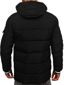 Bolf Herren Gepolsterte Winterjacke Schwarz 57M7502