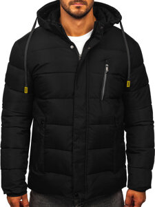 Bolf Herren Gepolsterte Winterjacke Schwarz  57M7505