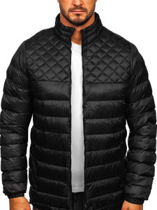 Bolf Herren Gepolsterte Winterjacke Schwarz  5M515