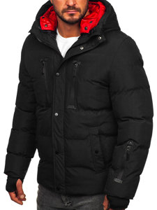 Bolf Herren Gepolsterte Winterjacke Schwarz  5M771