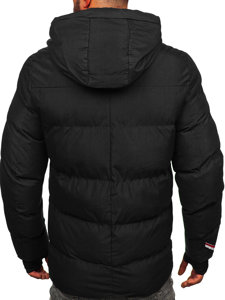 Bolf Herren Gepolsterte Winterjacke Schwarz  5M771