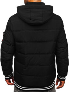 Bolf Herren Gepolsterte Winterjacke Schwarz  62M9517