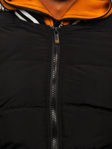 Bolf Herren Gepolsterte Winterjacke Schwarz  6900