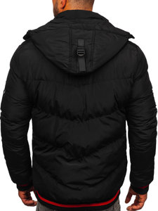 Bolf Herren Gepolsterte Winterjacke Schwarz  6902