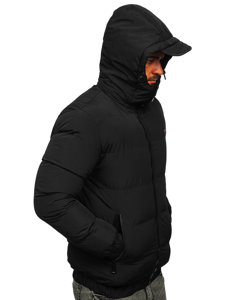 Bolf Herren Gepolsterte Winterjacke Schwarz  6904