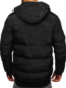 Bolf Herren Gepolsterte Winterjacke Schwarz  7270