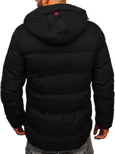 Bolf Herren Gepolsterte Winterjacke Schwarz  7338