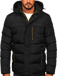 Bolf Herren Gepolsterte Winterjacke Schwarz  7M806