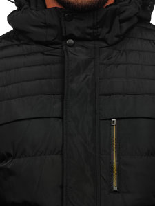 Bolf Herren Gepolsterte Winterjacke Schwarz  7M806