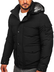 Bolf Herren Gepolsterte Winterjacke Schwarz  99525