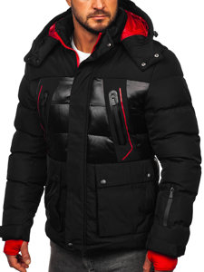 Bolf Herren Gepolsterte Winterjacke Schwarz 99527