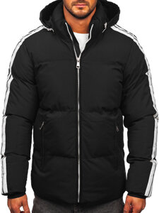 Bolf Herren Gepolsterte Winterjacke Schwarz  9979