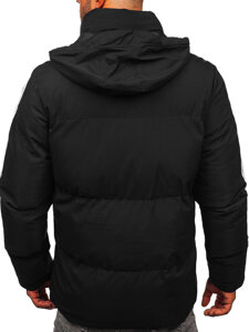 Bolf Herren Gepolsterte Winterjacke Schwarz  9979