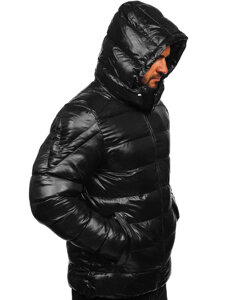 Bolf Herren Gepolsterte Winterjacke Schwarz  9981