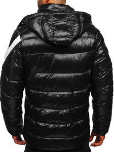 Bolf Herren Gepolsterte Winterjacke Schwarz  9981