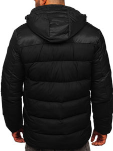 Bolf Herren Gepolsterte Winterjacke Schwarz  AB103