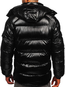 Bolf Herren Gepolsterte Winterjacke Schwarz R20017