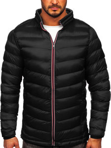 Bolf Herren Gepolsterte Winterjacke Sport Jacke Schwarz  1100